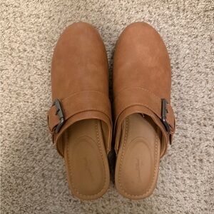 Target Tan Slip-On Mules